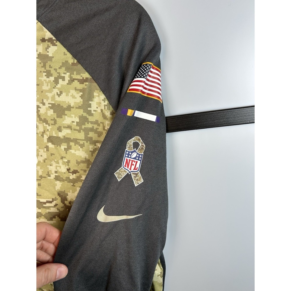Minnesota Vikings Nike Women's Camo Athletic Long‎ Sleev Shirt Size XL - Picture 3 of 7